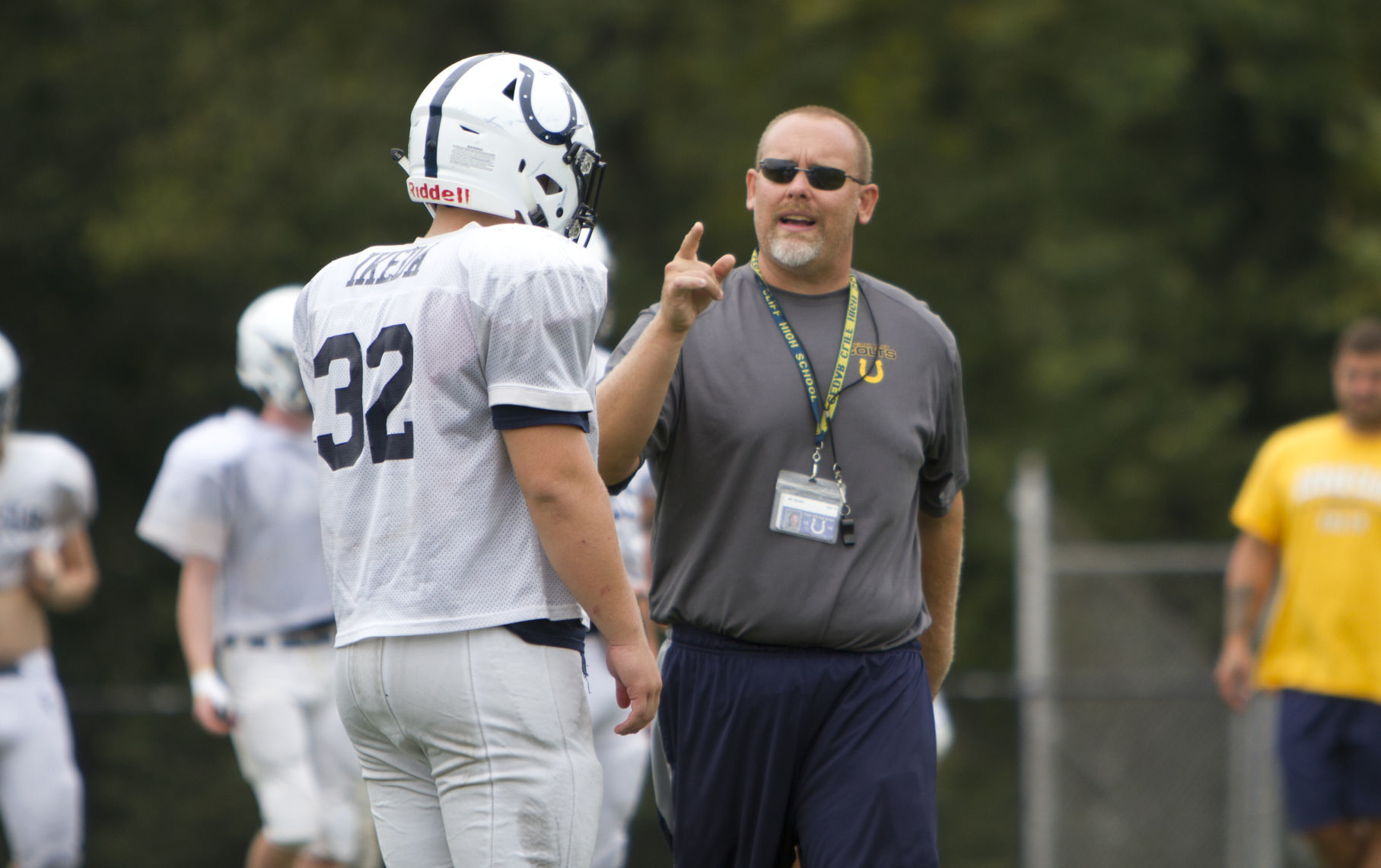 Cedar Cliff football practice